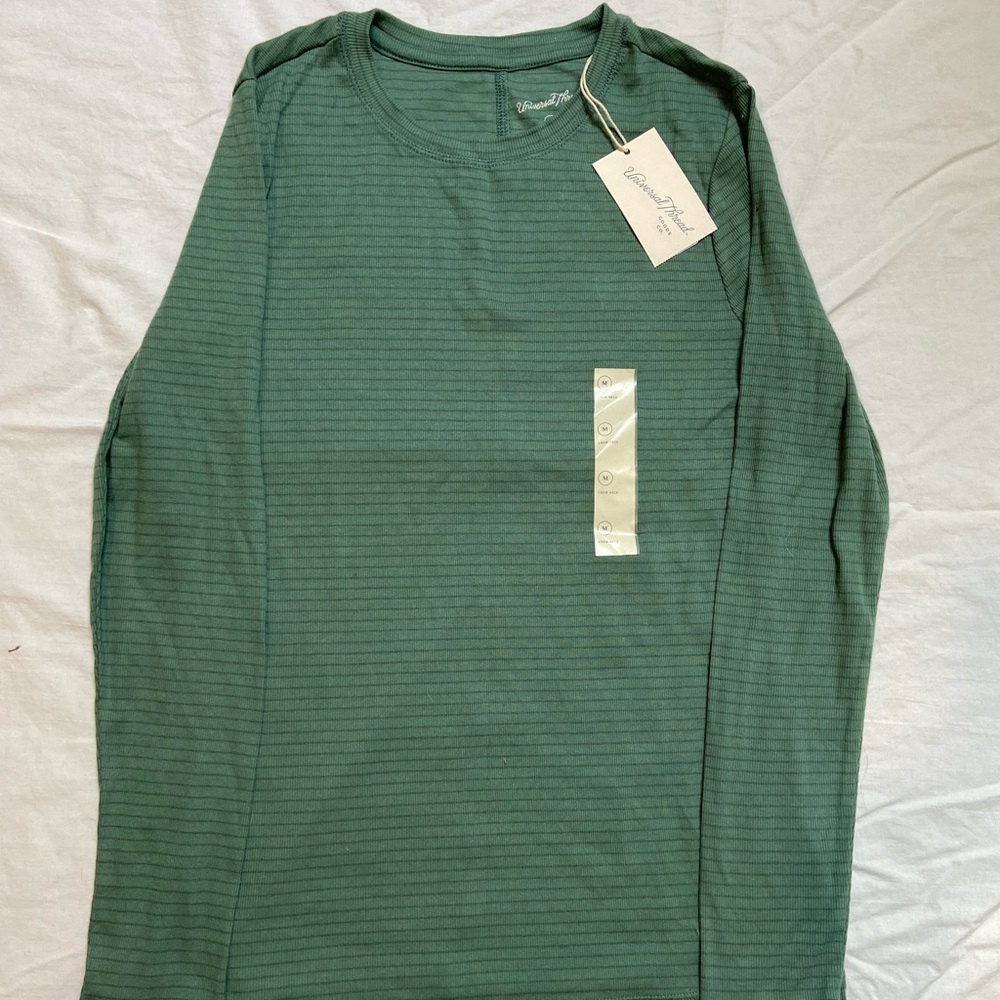 Green striped long sleeve